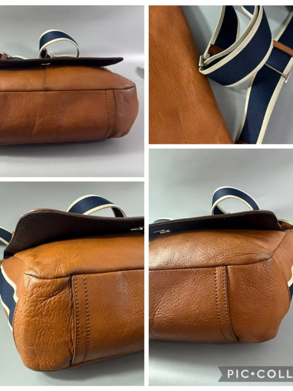 Authentic Coach F70555 Brown Leather Messenger Bag